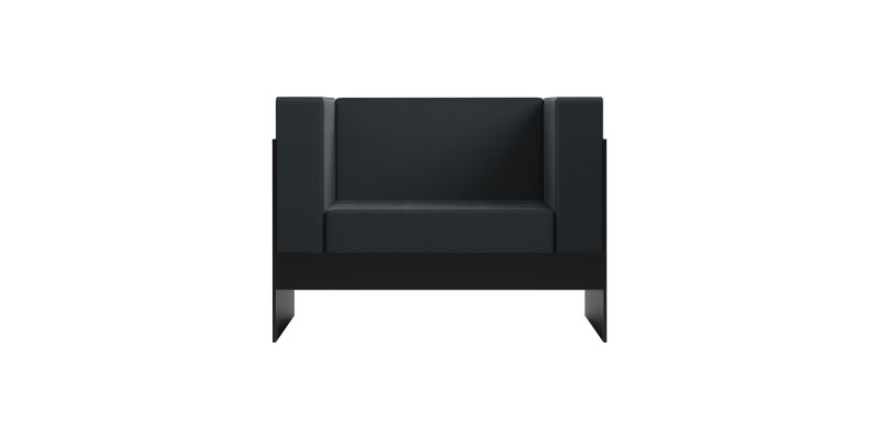 Schwarzes Standard Sofa von New Tendency, modernes Design mit klaren Linien, ideal für Wohnzimmer.